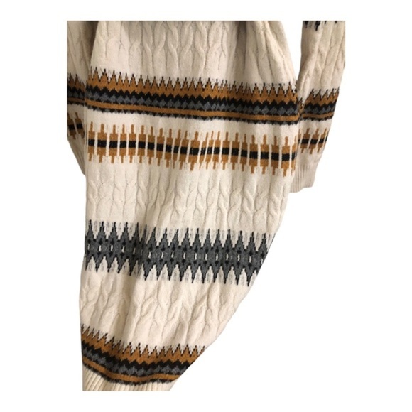 Lucky brand chunky cable knit aztec southwestern boho cardigan size small new - Picture 11 of 11